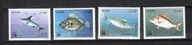 Algieria 1989, zn** ryby morskie, makrela, morlesz, miecznik, piotrosz