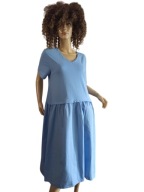 MNG SUKIENKA z TKANINY z dzianinową górą 38/40