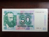 Banknot 50 koron Norwegia