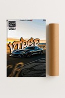 Plakat bez ramy 50x70cm Dodge Viper V10 USA supercar muscle car sport
