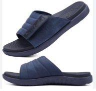 klapki sandały męskie na rzepy rozmiar 44 lekkie wygodne niebieskie.