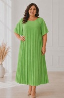WESELE ,KOMUNIA PLISOWANA BIG SIZE 54/56/58/60