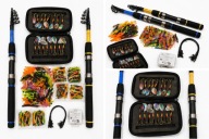 Mega zestaw wędkarski Pro 2x Wędka + 268 przynęt szczupak okoń sandacz