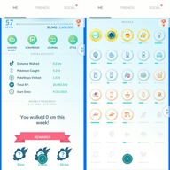 Pokemon GO konto Level 57, 48x Legendary, 35x IV100, 20x Shiny, 13x Mythic