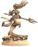 Sea Elf Mermaid Dancer Wodna Syrenka Elf C Pinup RPG Druk 3D