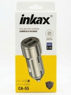 Szybka ładowarka samochodowa Inkax 3.1A Dual USB Metalowa Premium