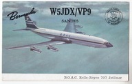 SAMOLOT B.O.A.C. ROLLS-ROYCE 707 JETLINER 1962