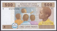 AFRYKA CENTRALNA - KONGO 500 Francs 2002 P.106Td UNC