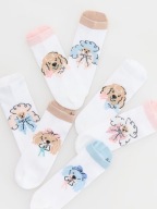 RESERVED, Wzorzyste skarpetki PIESKI, 7 szt. 34-36