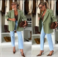 Marynarka damska zielona matcha S/36