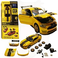 Model Ford Mustang GT metalowy samochód 1:42 zestaw do tuningu ŻÓŁTY
