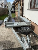 Przyczepa do transportu sprzętu budowlanego z najazdami, GALA