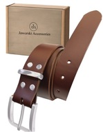 Jaworski pasek brązowy - mężczyzna