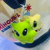 Pluszowy Brelok Gwiazdka Zawieszka do Telefonu Torby Kluczy 2szt.