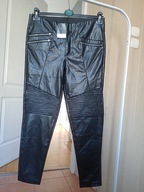 Spodnie janina rurki 42 czarne strecz