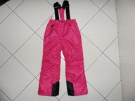 POCOPIANO jak NOWE MALINOWE SPODNIE na 128 na narty