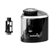 TEMPERÓWKA ELEKTRYCZNA AUTOMATYCZNA STRUGACZKA DO KREDEK OŁÓWKÓW CZARNA