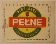 ETYKIETA - PIWO JASNE PEŁNE - BROWAR W OKOCIMIU