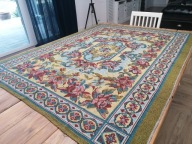 TKANY DWUSTRONNY KILIM OBRUS KAPA NARZUTA ŻĄKILE RÓŻE 137 x 175 G