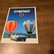 Fiat Bertone Ritmo Cabrio 1982 czytaj opis prospekt folder katalog broszura