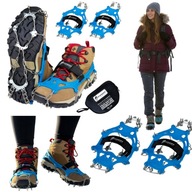 RACZKI TURYSTYCZNE NAKŁADKI KOLCE ŁAŃCUCH NA BUTY ANTYPOŚLIZGOWE 37-40 LÓD