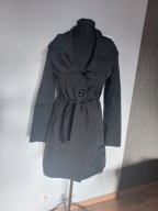 MODIVA - CZARNY ELEGANCKI PŁASZCZ ROZ. S/M