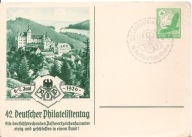 TRZECIA RZESZA -postkarte -DZIEŃ FILATELISTY -stempel 1936 rok