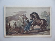 PIOTR MICHAŁOWSKI OGNISTE RUMAKI przedwojenna POCZTÓWKA