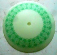 Plafoniera (talerz) szklana 44 cm, antyk