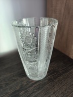 Kryształowy wazon PRL vintage 70.XX