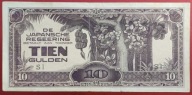INDIE HOLENDERSKIE 10 GULDEN 1942 !!! JAPOŃSKA OKUPACJA !!!
