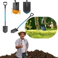 SZPADEL OSTRY OGRODOWY DO GLEBY ZIEMI WYKOPYWANIA SADZENIA METALOWY