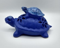 Prześliczne żółwie żółw mama z maleństwem figurka świecznik - Grecja