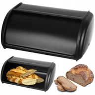 CHLEBAK CZARNY POJEMNIK NA PIECZYWO CHLEB BUŁKI METALOWY