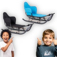 METALOWE SANKI TRADYCYJNE Z OPARCIEM MATERACYK PODNÓŻKI POLSKI PRODUCENT