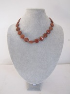 d SZNUR KORALE NASZYJNIK PIASEK PUSTYNI