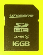 SDHC 16 GB >> U N i S E R B >> Made in CHINA