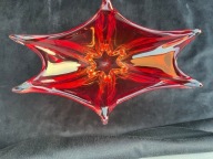 Duza misa ze szkła artystycznego -styl Murano - vintage