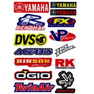 NAKLEJKI NA MOTOR MOTOCYKL ROWER YAMAHA TWIN AIR RENTHAL ACERBIS ZESTAW