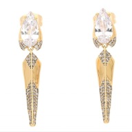 60409 KOLCZYKI 18K POZŁACANE 41/8 MM DIAMOND ELEGANCE