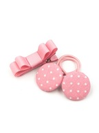 Komplet do włosów gumki i spinka kokardka Elena handmade Momilio