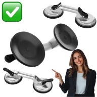 UCHWYT PRZYSSAWKA ALUMINIOWA DO SZKŁA GLAZURY I PŁYTEK RASTOOL 2×120 mm