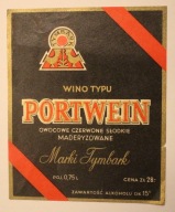 ETYKIETA - TYMBARK - WINO TYPU PORTWEIN Marki Tymbark