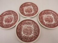 ANGIELSKIE TALERZYKI TALERZE Staffordshire 4 SZTUKI