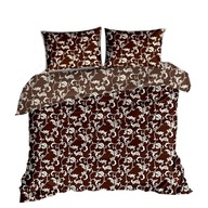 pościel bawełna lux 140x200 1x70x80 zamek B 213-1 Esprit brąz