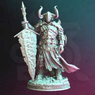 Death Knight Morian Fairhair - DM Stash - figurka RPG DnD D&D - druk 3D 14K