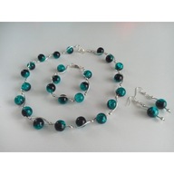 Komplet biżuterii elegancki morski