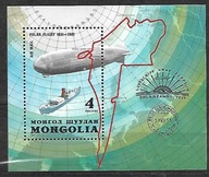MONGOLIA -sterowiec "Graf Zeppelin" lodołamacz Małygin 1981 ** Mi B-76 (289