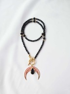 Naszyjnik- Czarny Turmalin LUNULA