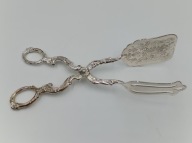 Szczypce do ciasta - posrebrzane - vintage - 22cm - ładne